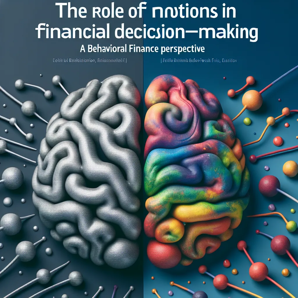 The Role of Emotions in Financial Decision-Making: A Behavioral Finance Perspective
